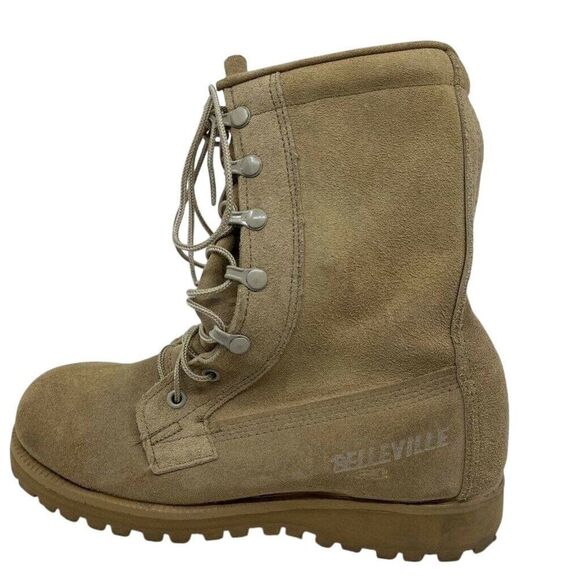 Belleville Unisex Tactical‎ Boots Combat Flight Brown Leather Lace Up 4.5 Wide main image 7